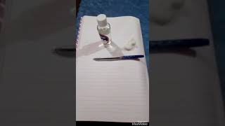 How to remove the ink of pen on the paper [upl. by Araiet]