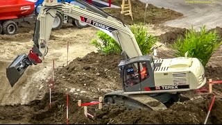 RC Excavator Action TEREX TC 260 LC at work [upl. by Needan540]