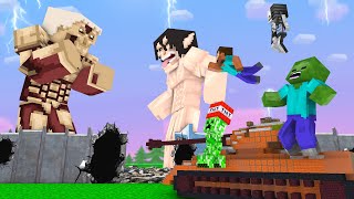 Monster School Bad and Good TiTan  Minecraft Animation [upl. by Templas]