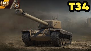 World of Tanks  T34  3RD Gun Mark Battle [upl. by Benoite]