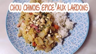 CHOU CHINOIS EPICE AUX LARDONS  Little Béné [upl. by Wiggins190]