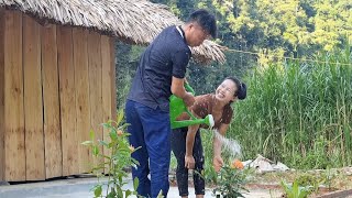 How to make flower planting molds find flowers catch fish and grill to eat farm life Lý Thị Sai [upl. by Inod]