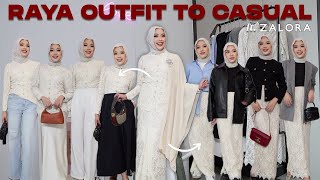 Restyle Baju Raya to Casual Outfit ft Zalora  OutfEid Ideas [upl. by Finer]