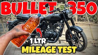 bullet mileage test  2024 New RE Classic 350 Mileage Test  Bullet 350 classic mileage test [upl. by Anidnamra]