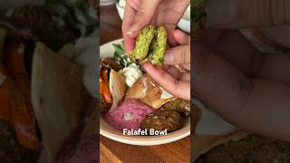 Mediterranean falafel recipe bowl  veg falafel recipe  cookingshorts falafel [upl. by Rehpotsyrk]