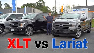 F150 XLT vs Lariat  Price and Feature Differences [upl. by Ahsekyw]