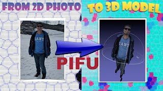 How I created my 3D avatar with color from a 2D photo with PIFu [upl. by Retsim]