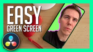 Easy GreenScreen in Resolve 17  DaVinci Resolve Beginner Tutorial [upl. by Philbert]
