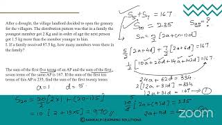 KREISSANKALPXSTD Arithmetic ProgressionS22 [upl. by Atikihs]