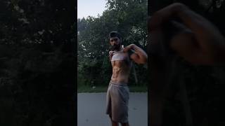 Just a casual flexing shorts trending abs coreworkout fitness viralvideo gym running fit [upl. by Puduns]