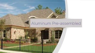 Freedom PreAssembled Aluminum Fence Installation Overview [upl. by Nitsej]