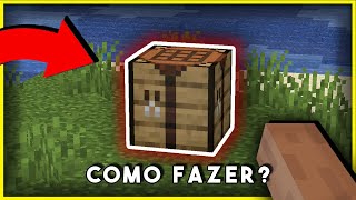 Como fazer MESA de TRABALHO no MINECRAFT passo a passo [upl. by Fan851]