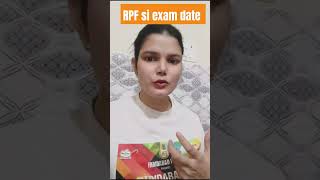 RPF Si Exam Date Admit Card 2024 rpf railway 💯💯 [upl. by Ellennad]