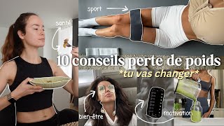 10 conseils pour PERDRE DU POIDS sans changer tes HABITUDES ALIMENTAIRES [upl. by Adym]