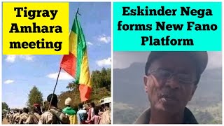 Tigray Amhara meeting  Eskinder Nega forms new Fano platform [upl. by Luaped641]