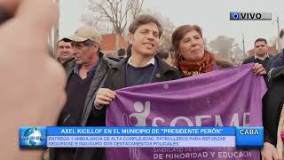 AXEL KICILLOF EN EL MUNICIPIO DE quotPRESIDENTE PERÓNquot [upl. by Ursel]