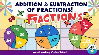 Mastering Fractions Fun with Addition amp Subtraction Annai Academy [upl. by Akessej]