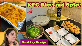 Rice and Spice KFC Style  easiest and Yummiest Rice [upl. by Herrmann]