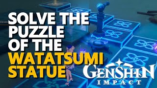 Solve the puzzle of the Watatsumi statue Genshin Impact [upl. by Edny]