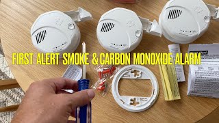 First Alert Smoke and Carbon Monoxide Alarm REVIEW  hear what it’s alarm sounds like [upl. by Pugh44]