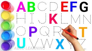 ABC for kids Alphabet writing for kids A to Z write the alphabet along the dotted line ABCD 110 [upl. by Navap188]