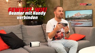 Beamer mit Handy verbinden So gehts 📽📱 [upl. by Akerdal]