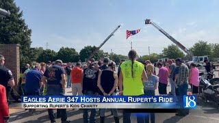 Eagles Aerie 347 Hosts Annual Ruperts Ride [upl. by Llemmart]