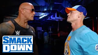 The Rock comes facetoface with John Cena SmackDown highlights Sept 15 2023 [upl. by Donetta]