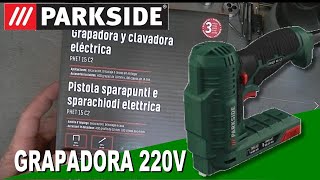 Grapadora y clavadora eléctrica Parkside Ligera y compacta [upl. by Kenway]