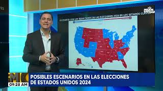 Posibles escenarios en las elecciones de Estados Unidos 2024 [upl. by Ahsaekal927]