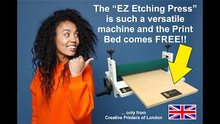 EZ Etching Press for Intaglio Printmaking and Linocut Embossing [upl. by Tamanaha]