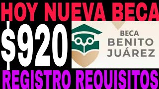 🎉REGISTRO REQUISITOS BECAS BENITO JUÁREZ ENERO 2024 CÓMO CUÁNDO Y DÓNDE🔥 [upl. by Etnomed]