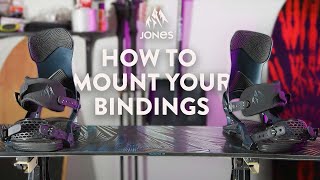 How to mount your snowboard bindings Jones Tune Bench [upl. by Ggerc356]