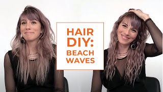 Beach Waves Hair Tutorial  Hairstyle DIY [upl. by Block263]