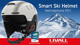 LIVALL RS1 Smart Ski and Snowboard Helmet  CES 2018 Award [upl. by Ahcsat790]