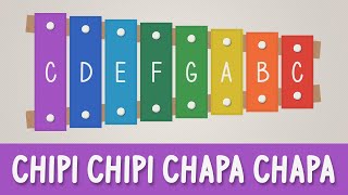 How to play Chipi Chipi Chapa Chapa on a Xylophone  Easy Songs  Tutorial [upl. by Rocray397]