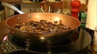 Basic Cooking Lesson 17  How to Saute Mushrooms Which Can Be a Diabetic Dish [upl. by Annovad582]