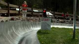 Rodelbahn Inselsberg FunparkThueringen Germany [upl. by Zonda]