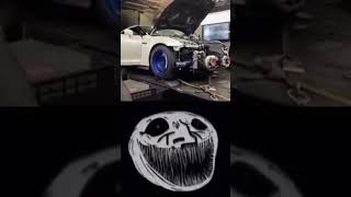 NISSAN GTR R35 HITS 2400 HP IN DYNO jdm trollfacememe trendingreels supra dyno nissangtr35 [upl. by Burd619]