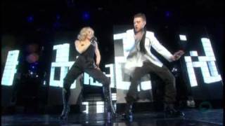 03 Madonna feat Justin Timberlake  4 Minutes Live at Hard Candy Promo Tour [upl. by Nyledaj]