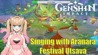 Singing with Aranara in Festival Utsava Milameowz  Genshin Impact [upl. by Acenes]