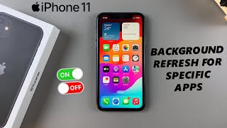 How To Enable  Disable Background Refresh For Specific Apps On iPhone 11 [upl. by Minni]