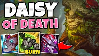 TURN DAISY INTO A HYPER CARRY WITH FULL BURN IVERN 200 IQ BUILD  League of Legends [upl. by Conall]