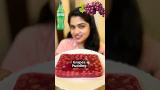 Grapes Pudding 🍇😍👌🏻 pudding malluvlogz food recipe shorts [upl. by Araihc]