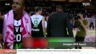 BasketballPlayoffs  Asvel vs Monaco 7471 [upl. by Zuliram106]