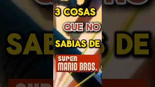 3 CURIOSIDADES de Mario Bros 🍄 mario nintendo gaming curiosidades [upl. by Belle]