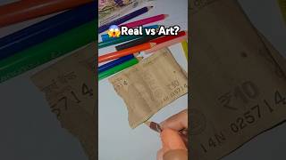 😱Real vs art✏️artdarwing drawing artistfunny moyemoye jsartgallery art painting viralvideo [upl. by Gabbi]