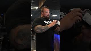 Eddie Hall Pre Workout Breakdown [upl. by Nnylassej]