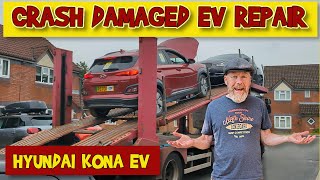 Can I Repair a crash damaged electric Hyundai Kona from Copart Cat N Insurance stripped EV [upl. by Nirret350]