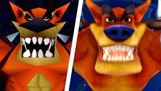 Crash Bandicoot N Sane Trilogy  All Bosses Comparison PS4 vs Original [upl. by Izogn]